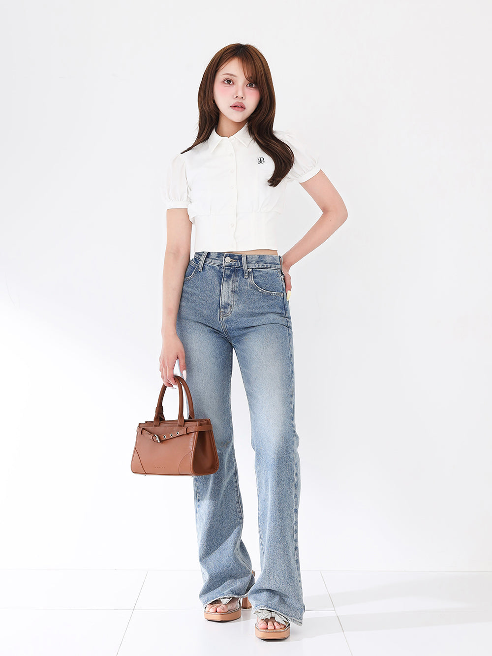 モデル：163cm（着用サイズ：FREE　着用カラー：WHT）