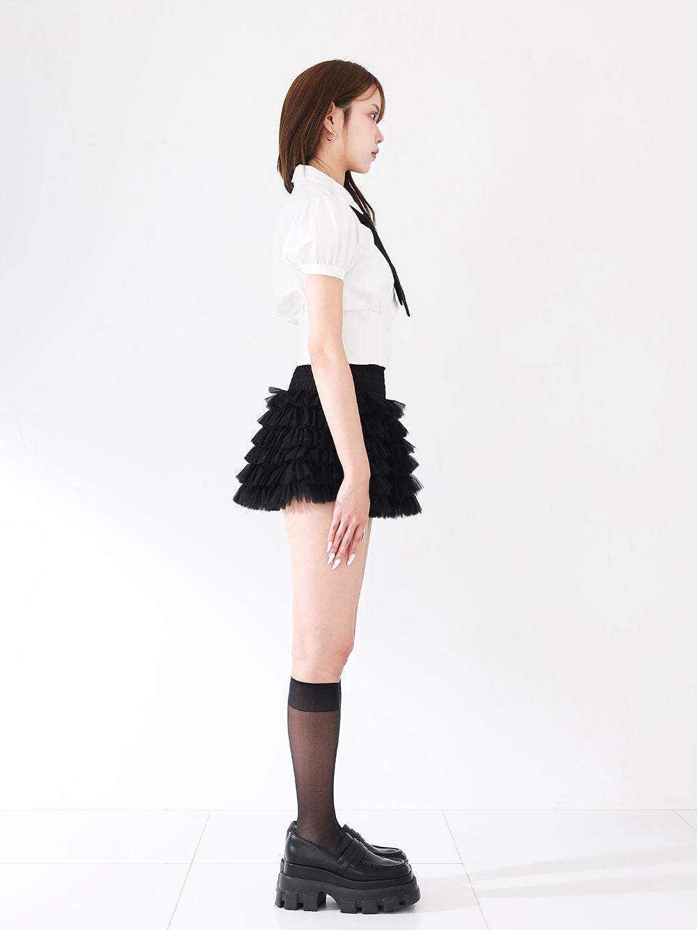 モデル：163cm（着用サイズ：FREE　着用カラー：WHT）