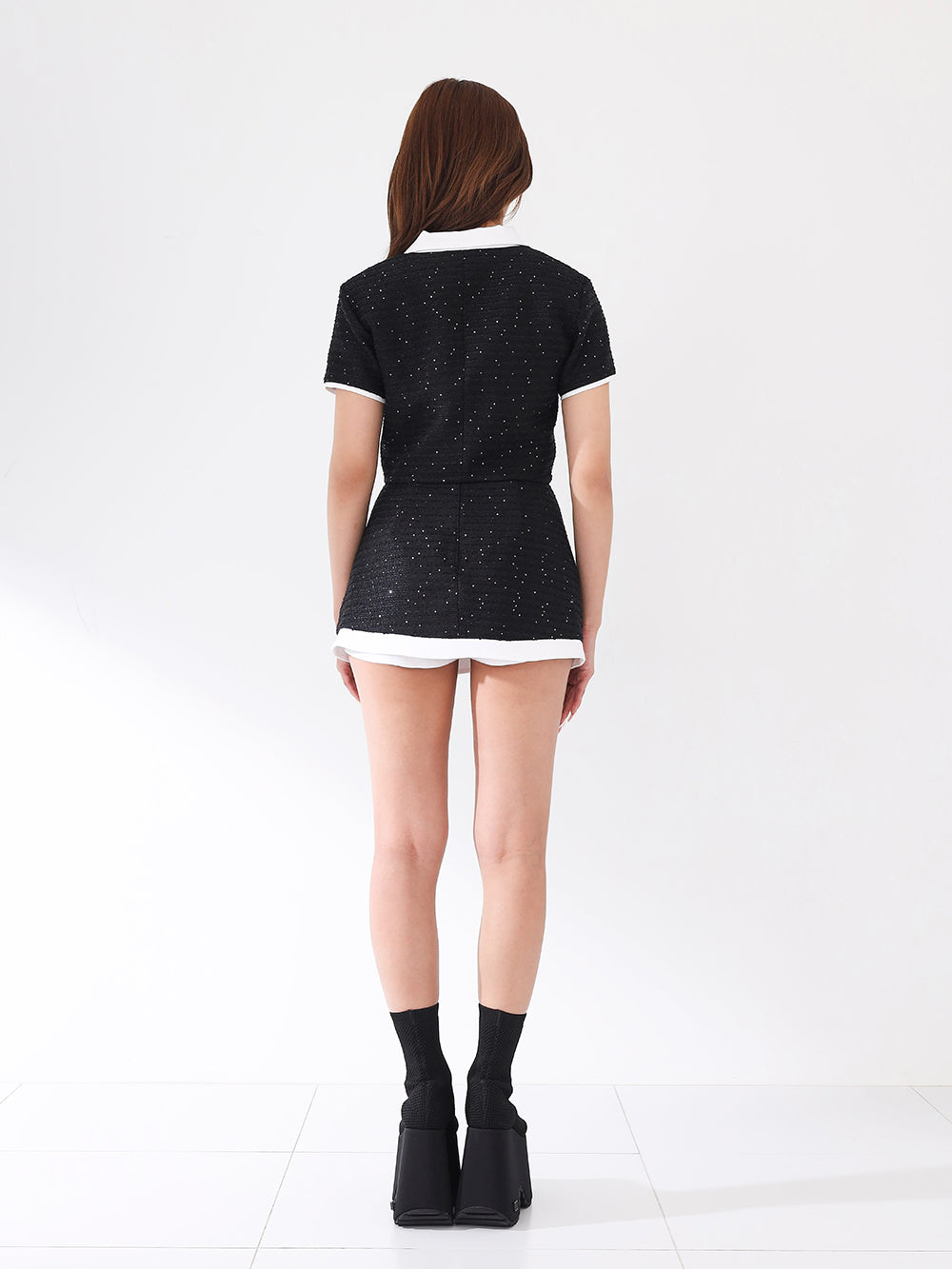 ダーリッチ darich クラシックラインセットアップ ツイード BLK M
