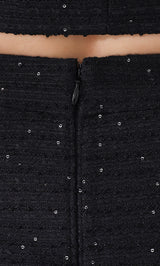モデル：163cm（着用サイズ：M　着用カラー：BLK）