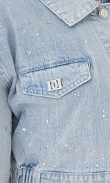 モデル：163cm（着用サイズ：M　着用カラー：I-BLU）