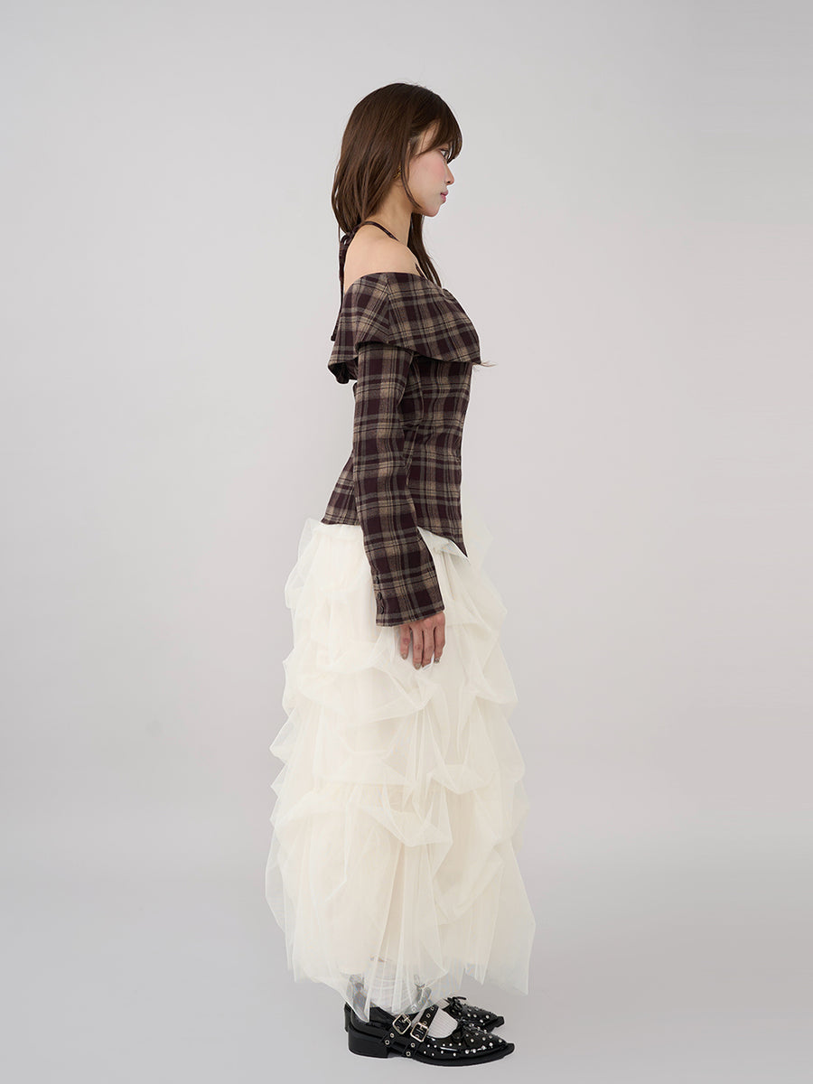 モデル：163cm（着用サイズ：FREE　着用カラー：BRN）