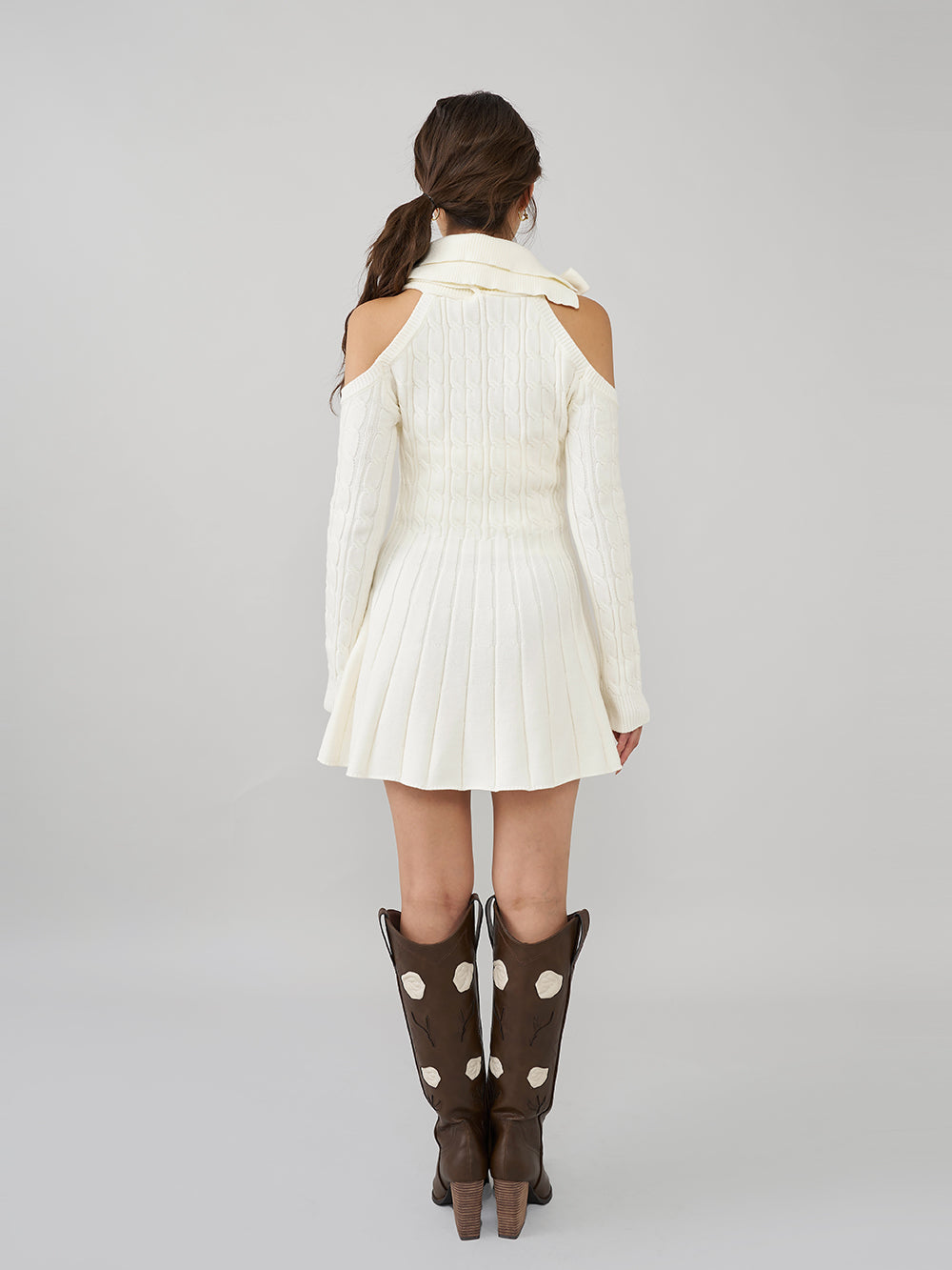 アメスリフレアニットミニワンピース