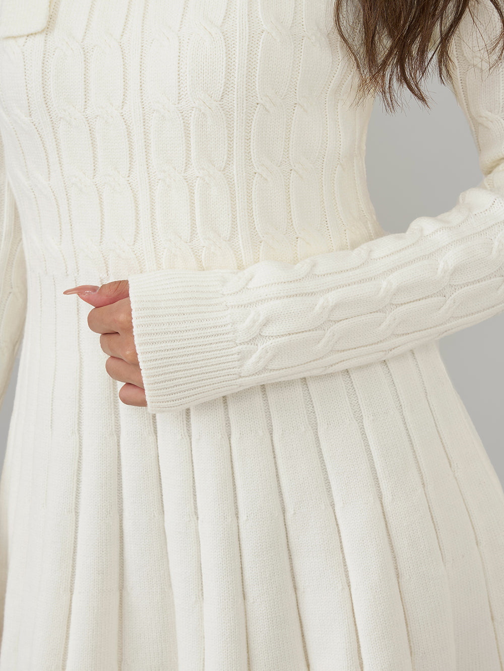 アメスリフレアニットミニワンピース