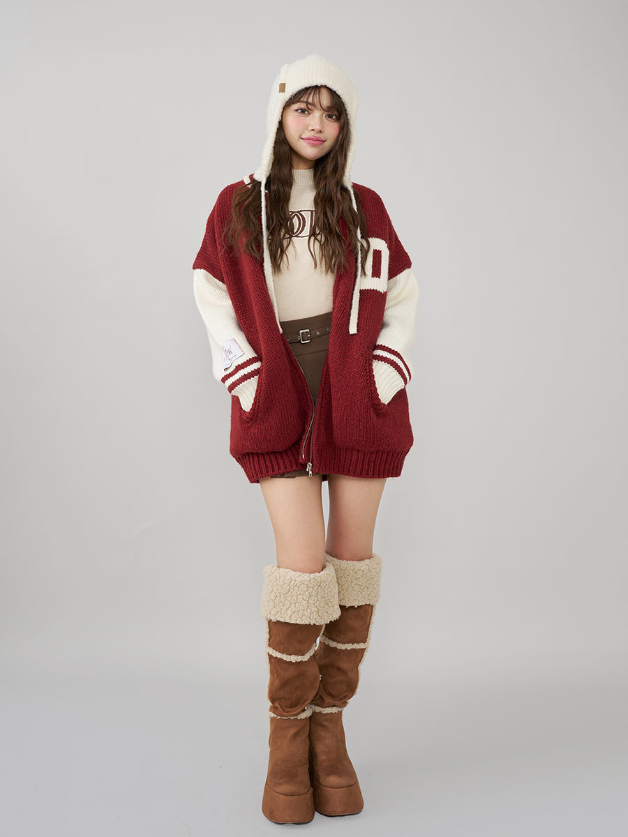 モデル：163cm（着用サイズ：FREE　着用カラー：BRD）