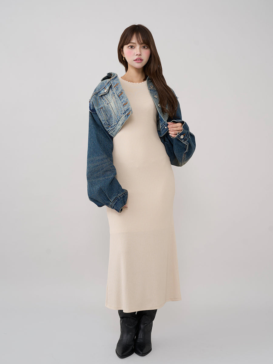 モデル：163cm（着用サイズ：FREE　着用カラー：IVO）