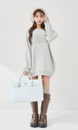 モデル：163cm（着用サイズ：FREE　着用カラー：SAX）