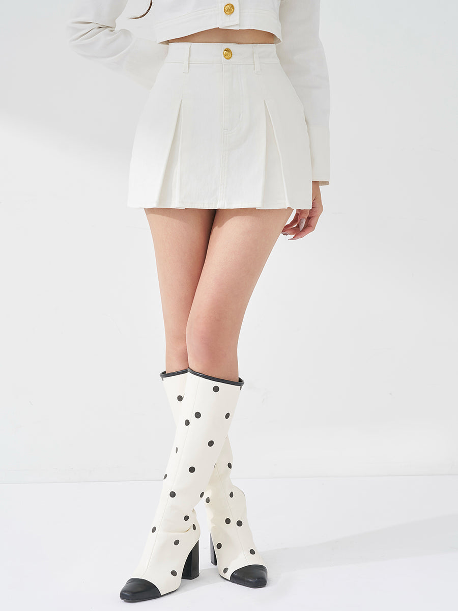 モデル：163cm（着用サイズ：S　着用カラー：WHT）