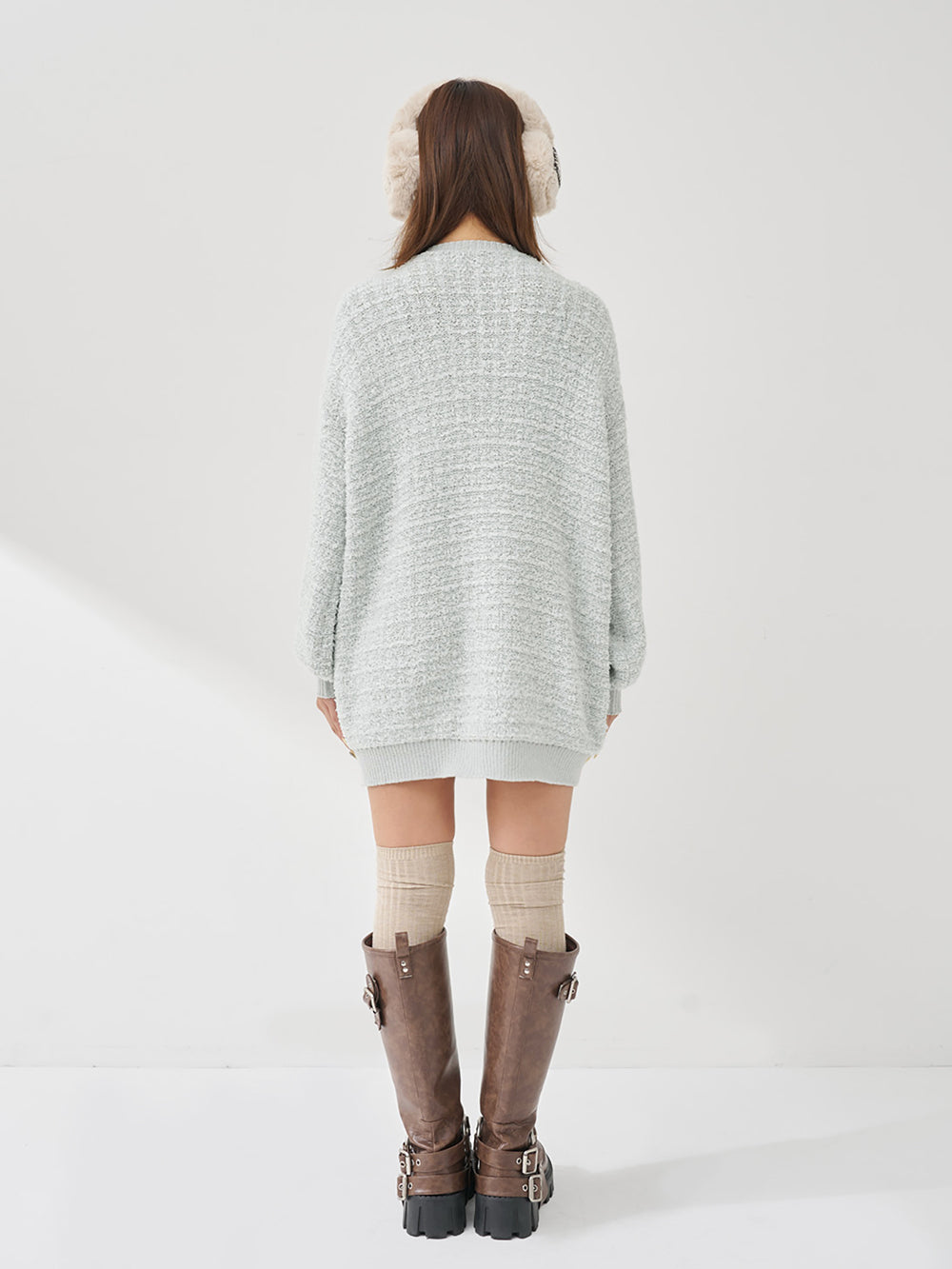 モデル：163cm（着用サイズ：FREE　着用カラー：SAX）