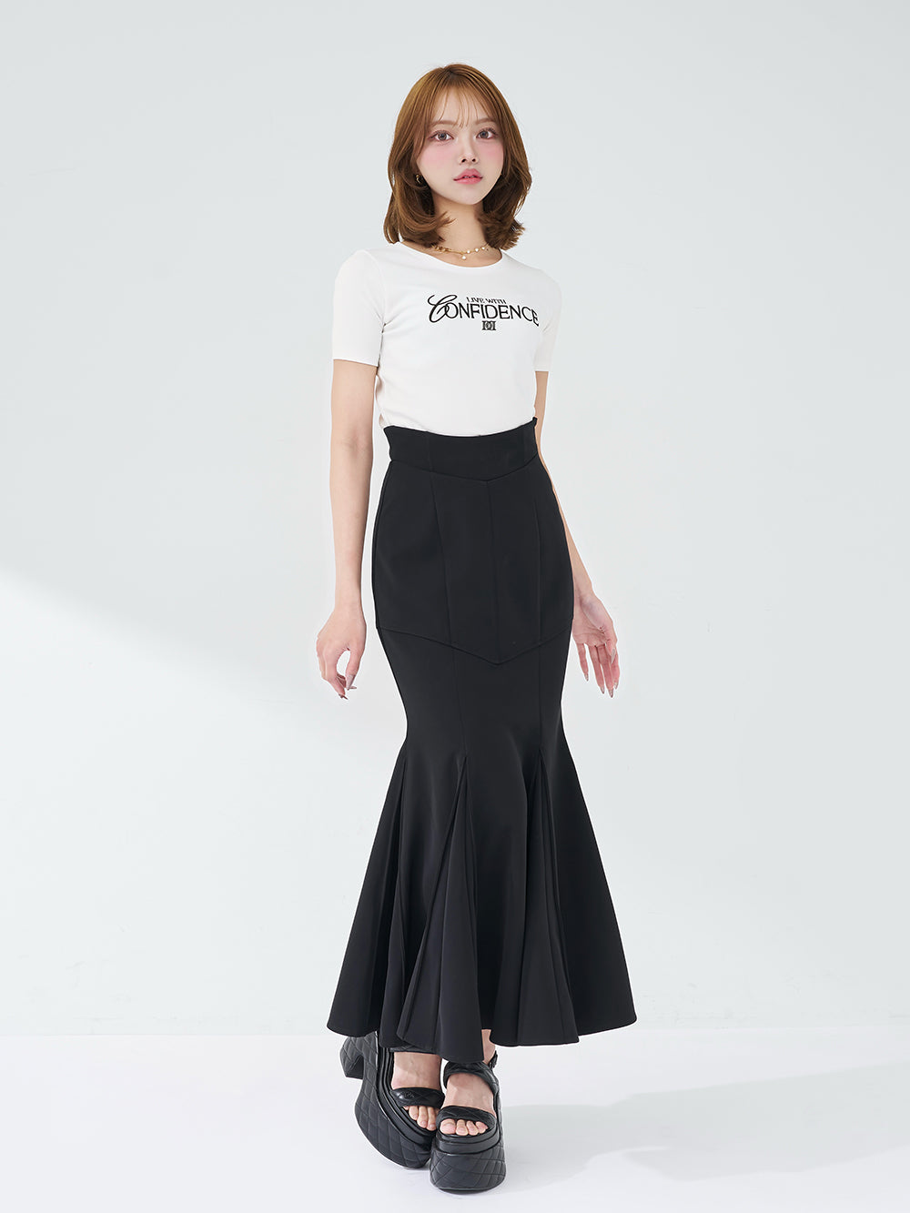 美シルエットマーメイドスカート