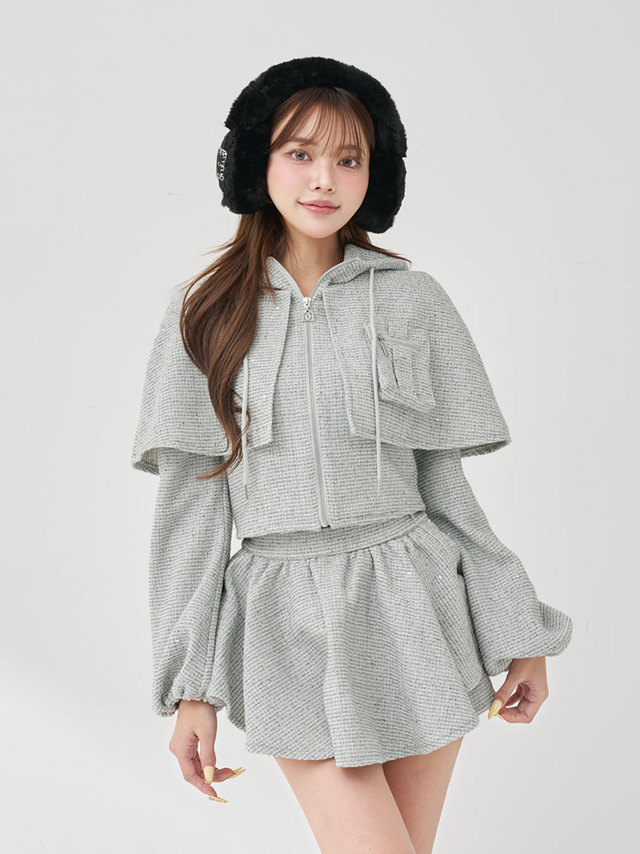 モデル：163cm（着用サイズ：FREE　着用カラー：GRY）