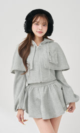 モデル：163cm（着用サイズ：FREE　着用カラー：GRY）