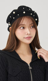 モデル：163cm（着用サイズ：FREE　着用カラー：BLK）