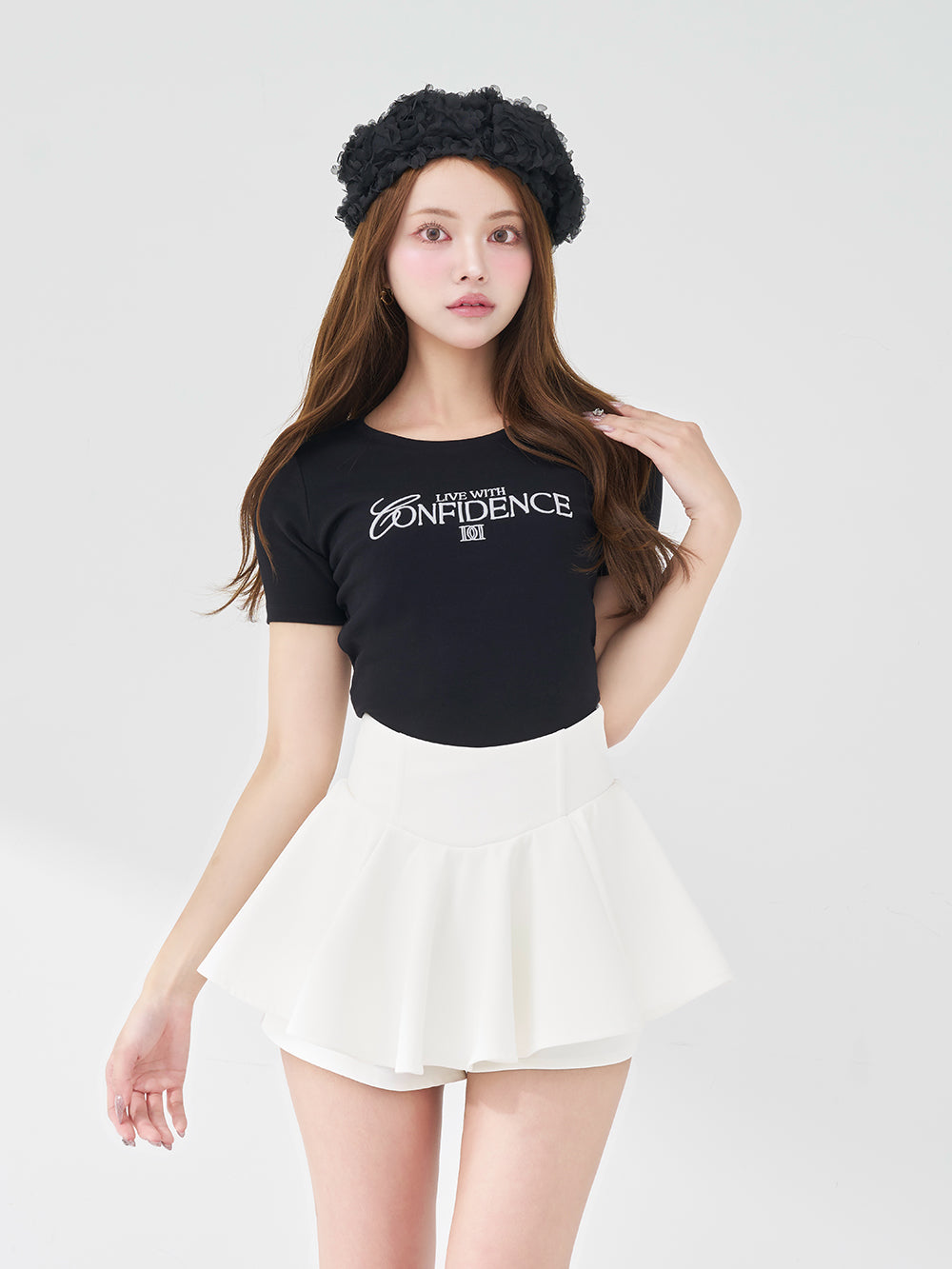 LIVE WITH CONFIDENCE Tシャツ - blk