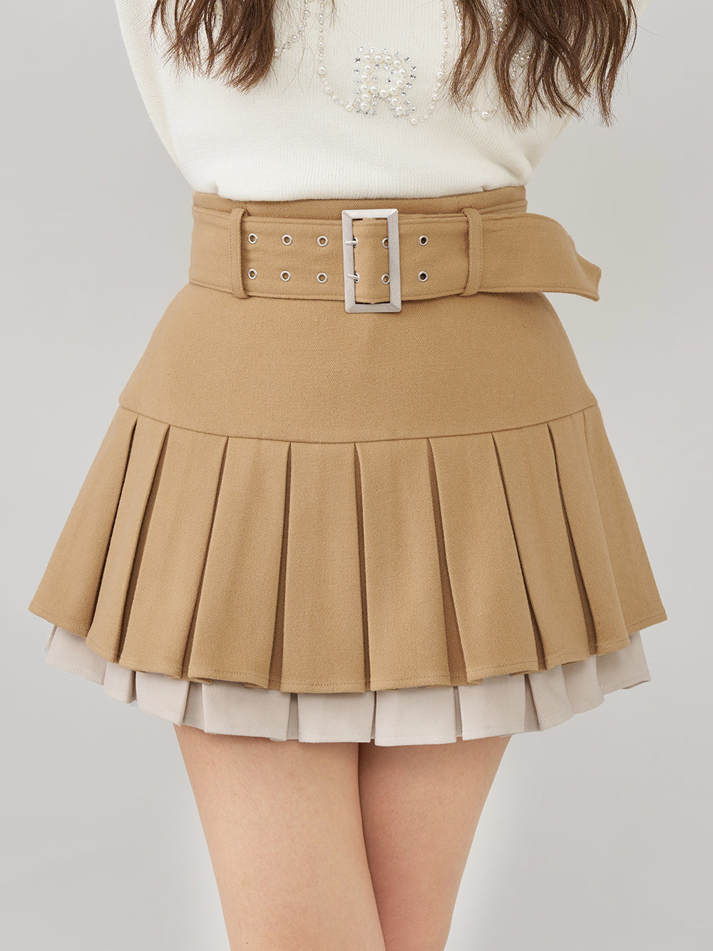 モデル：163cm（着用サイズ：S　着用カラー：BEG）