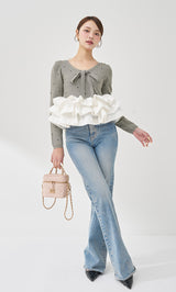 モデル：163cm（着用サイズ：FREE　着用カラー：GRY）