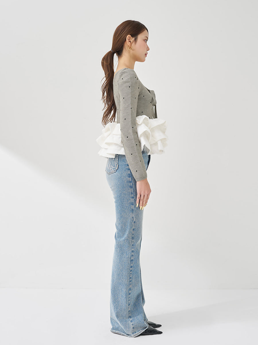 モデル：163cm（着用サイズ：FREE　着用カラー：GRY）