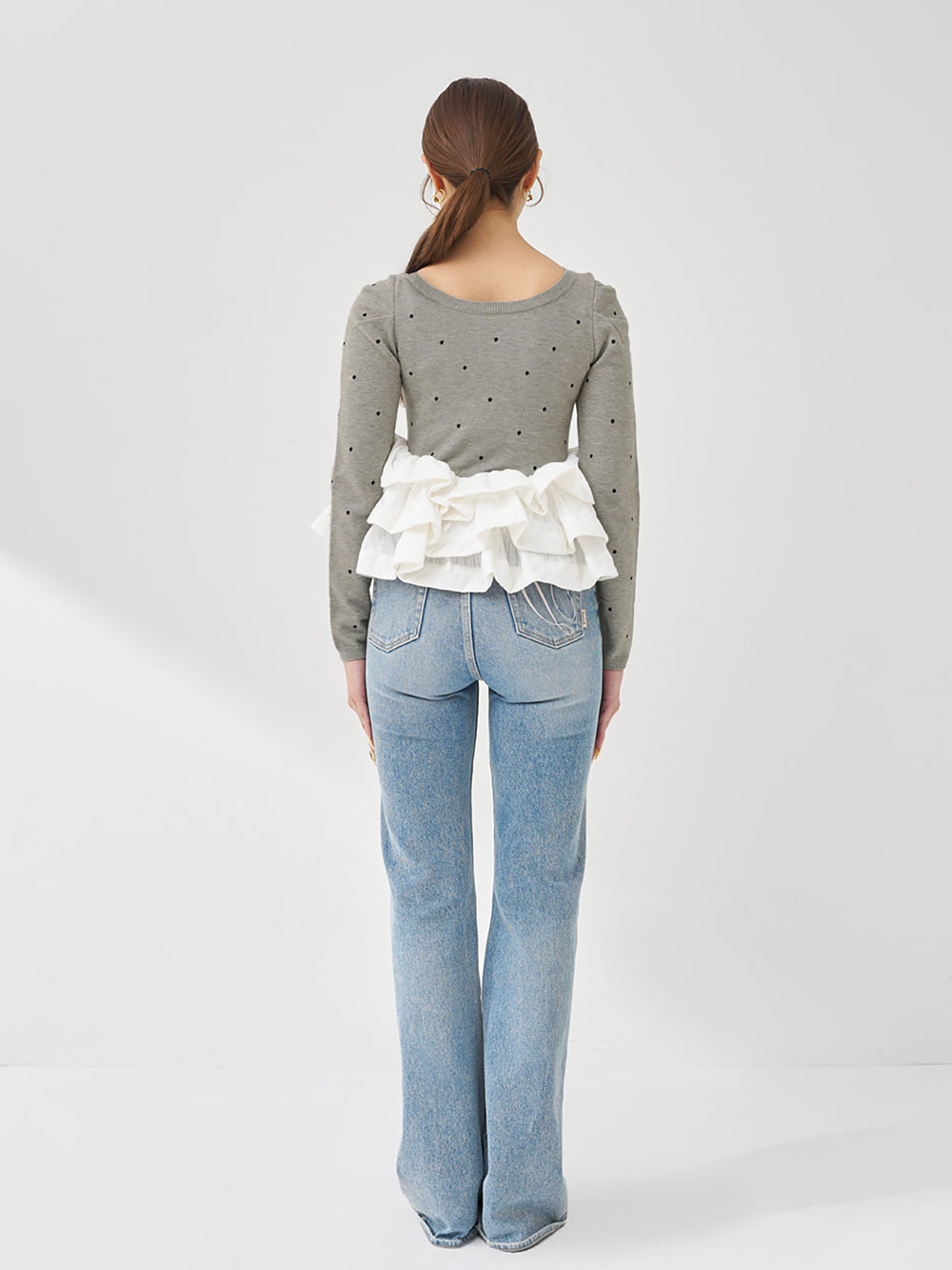 モデル：163cm（着用サイズ：FREE　着用カラー：GRY）