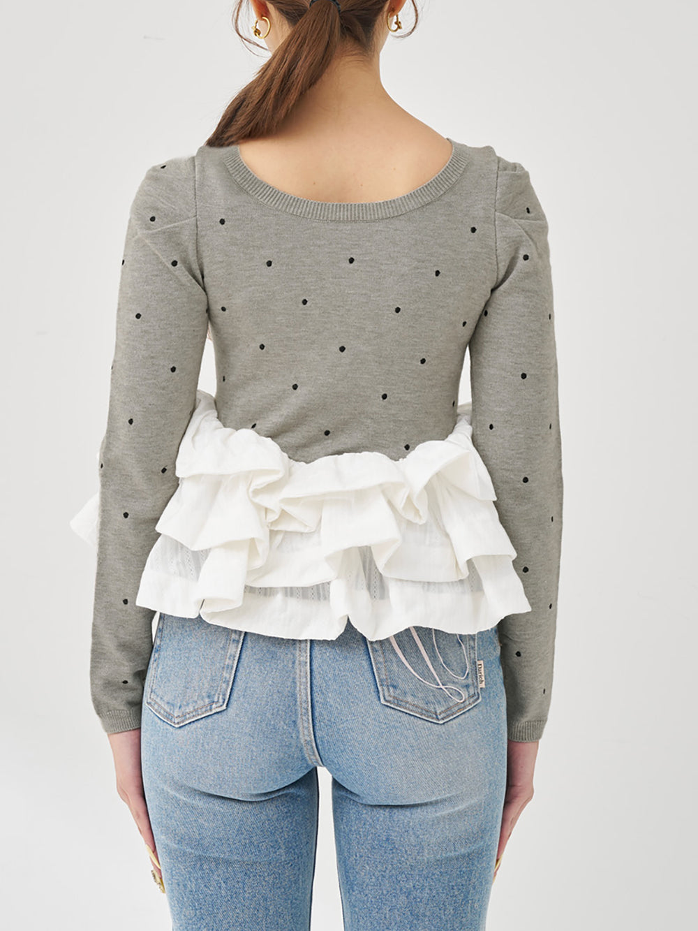 モデル：163cm（着用サイズ：FREE　着用カラー：GRY）