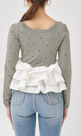 モデル：163cm（着用サイズ：FREE　着用カラー：GRY）