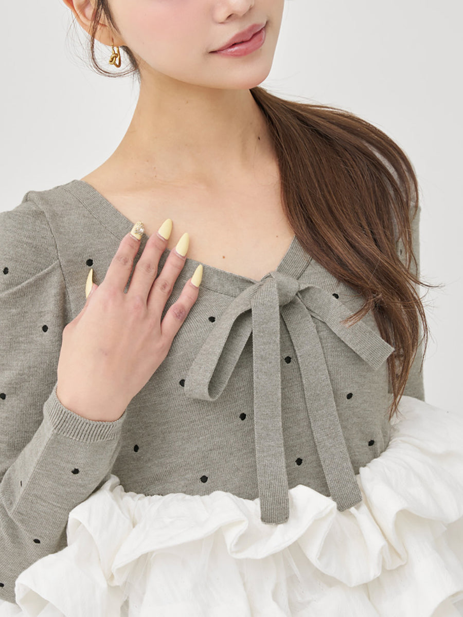 モデル：163cm（着用サイズ：FREE　着用カラー：GRY）