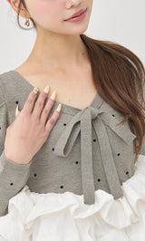 モデル：163cm（着用サイズ：FREE　着用カラー：GRY）