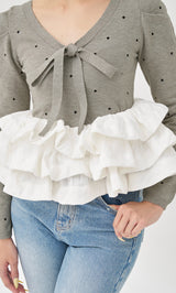 モデル：163cm（着用サイズ：FREE　着用カラー：GRY）