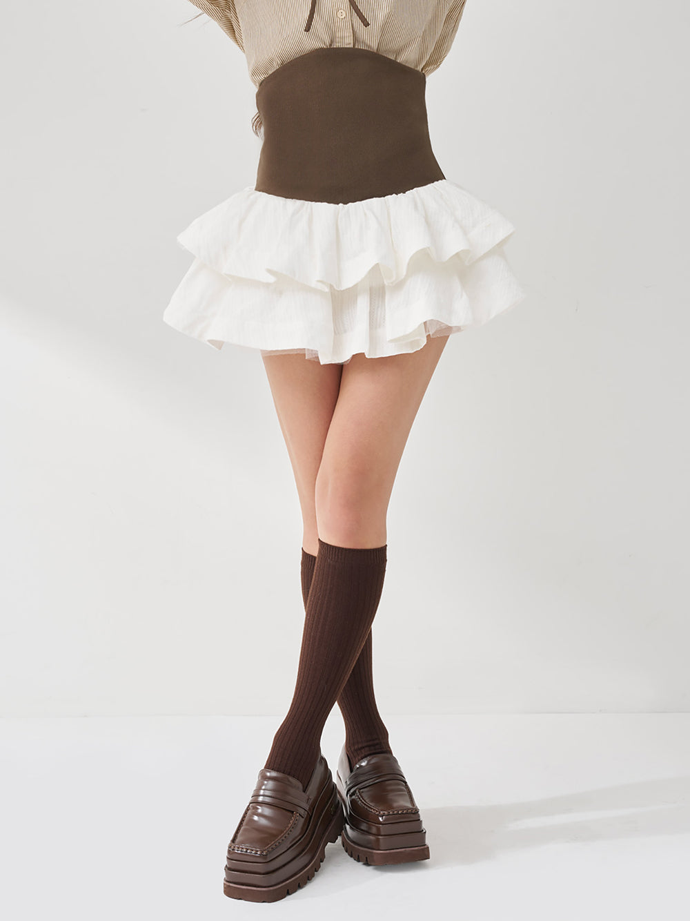 モデル：163cm（着用サイズ：FREE　着用カラー：BEG）