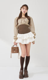 モデル：163cm（着用サイズ：FREE　着用カラー：BEG）