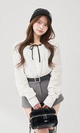 モデル：163cm（着用サイズ：FREE　着用カラー：WHT）