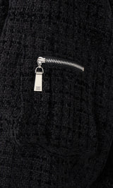 モデル：163cm（着用サイズ：FREE　着用カラー：BLK）
