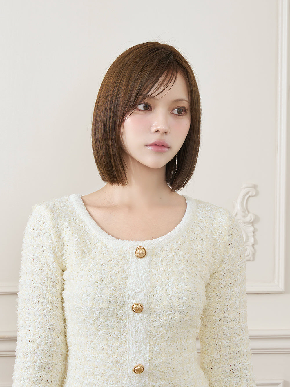モデル：163cm（着用サイズ：FREE　着用カラー：IVO）