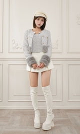 モデル：163cm（着用サイズ：S　着用カラー：GRY）
