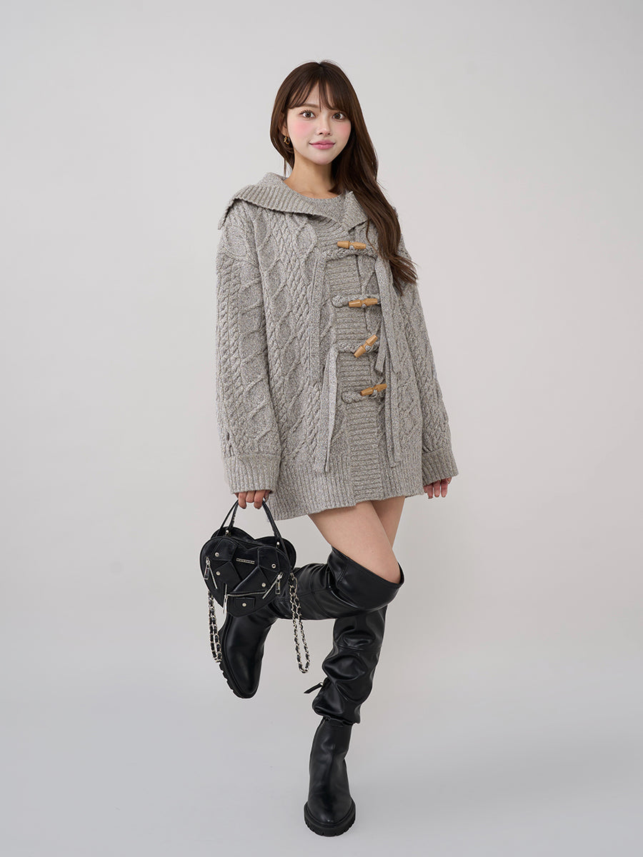 モデル：163cm（着用サイズ：FREE　着用カラー：GRY）