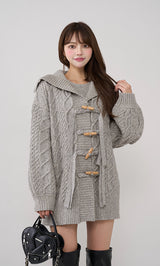 モデル：163cm（着用サイズ：FREE　着用カラー：GRY）