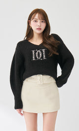 モデル：163cm（着用サイズ：FREE　着用カラー：BLK）