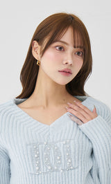 モデル：163cm（着用サイズ：FREE　着用カラー：SAX）