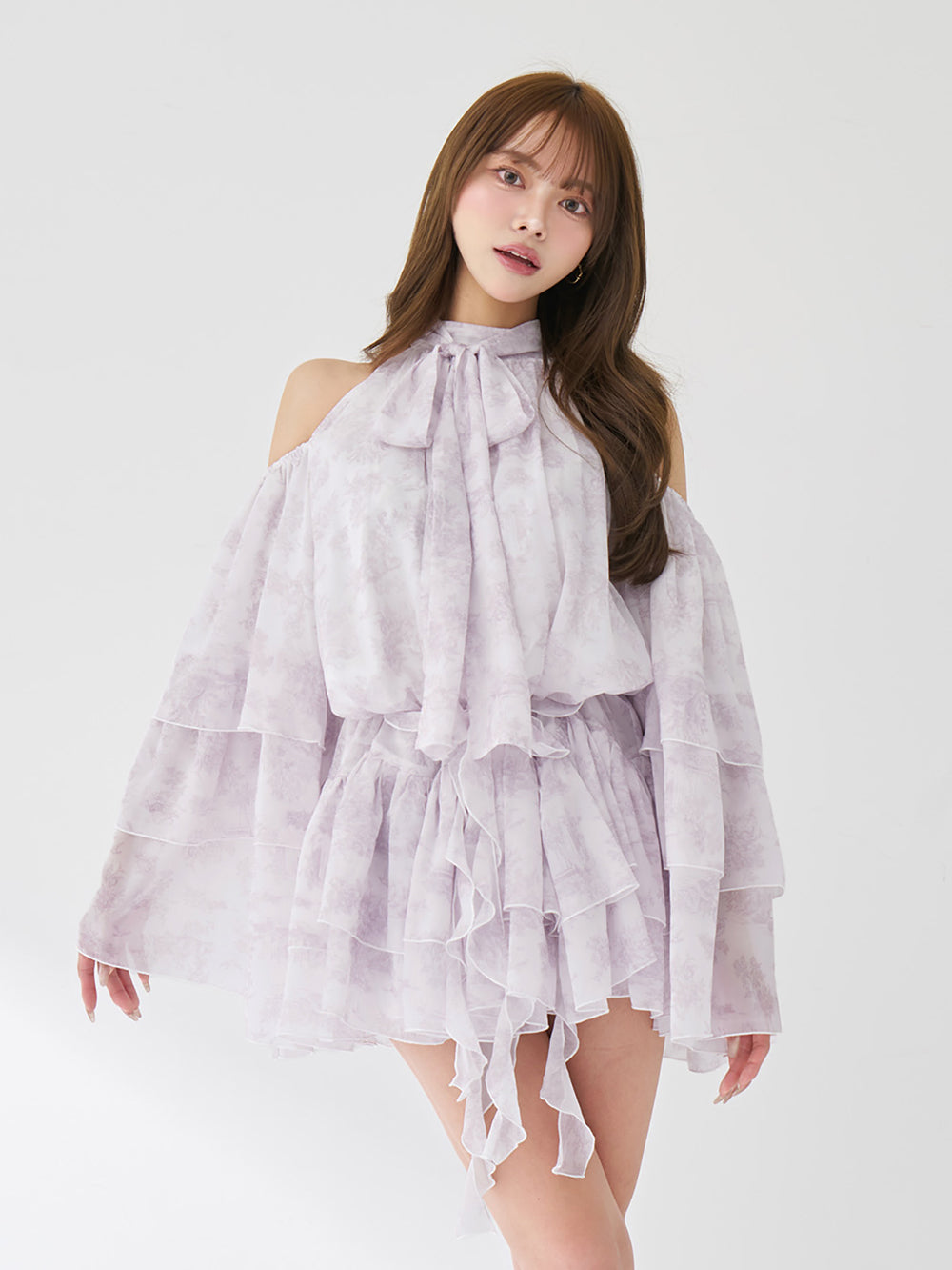 Darich トワルドジュイシフォンフリルミニワンピース FL トワルドジュイシフォンフリルミニワンピース – Darich
