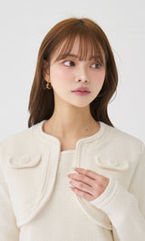 モデル：163cm（着用サイズ：FREE　着用カラー：IVO）