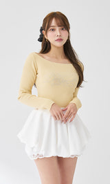 モデル：163cm（着用サイズ：FREE　着用カラー：YEL）