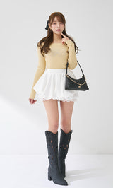 モデル：163cm（着用サイズ：FREE　着用カラー：WHT）