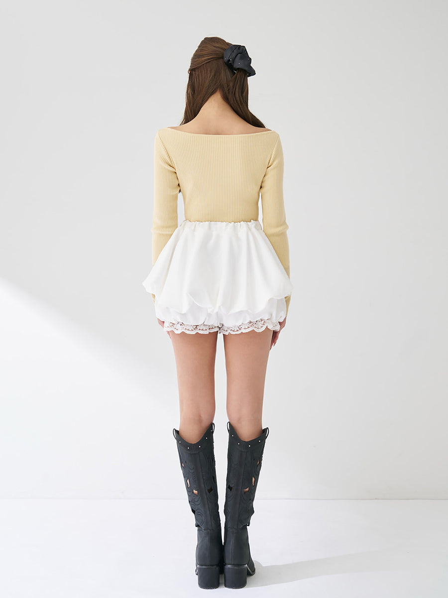 モデル：163cm（着用サイズ：FREE　着用カラー：WHT）