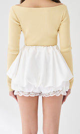 モデル：163cm（着用サイズ：FREE　着用カラー：WHT）