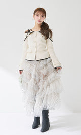 モデル：163cm（着用サイズ：FREE　着用カラー：WHT）