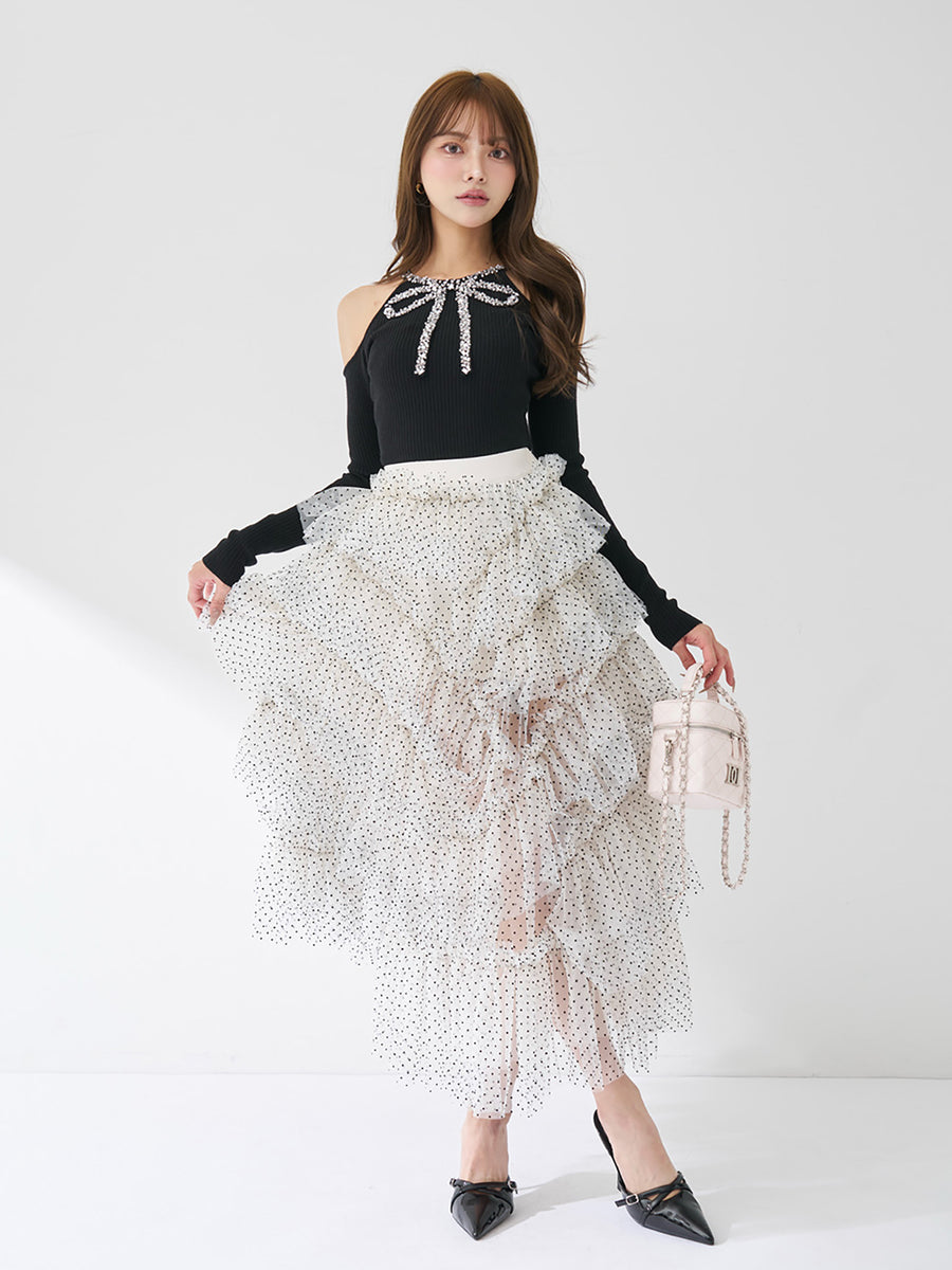 モデル：163cm（着用サイズ：FREE　着用カラー：WHT）