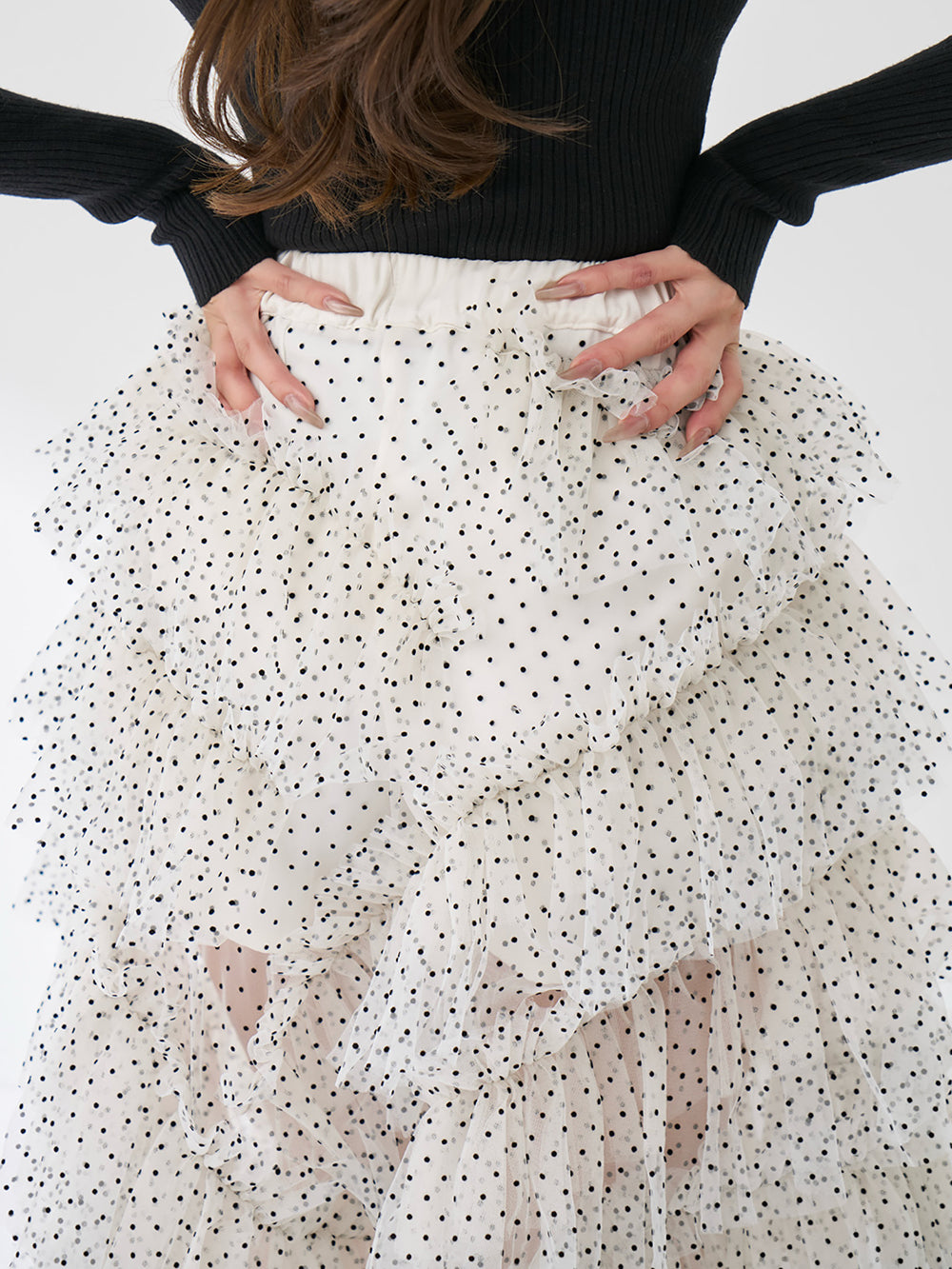 モデル：163cm（着用サイズ：FREE　着用カラー：WHT）