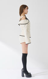 モデル：163cm（着用サイズ：S　着用カラー：IVO）