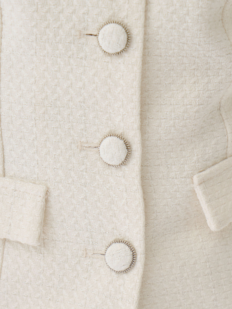 モデル：163cm（着用サイズ：S　着用カラー：IVO）