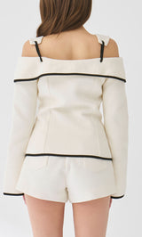 モデル：163cm（着用サイズ：S　着用カラー：IVO）