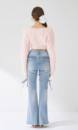 モデル：163cm（着用サイズ：S　着用カラー：I-BLU）